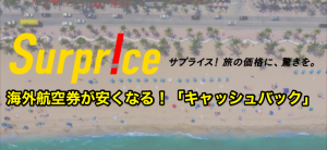 サプライス（Surprice）キャッシュバック制度