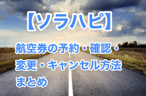 ソラハピの航空券予約方法まとめ